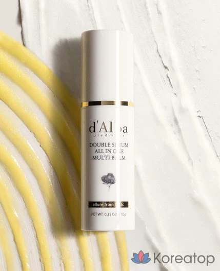 Бальзам для лица d'Alba Double Serum All-in-One Multi Balm + Тканевая маска для лица White Truffle Double Mask, 10 г, 2 шт., фото 3