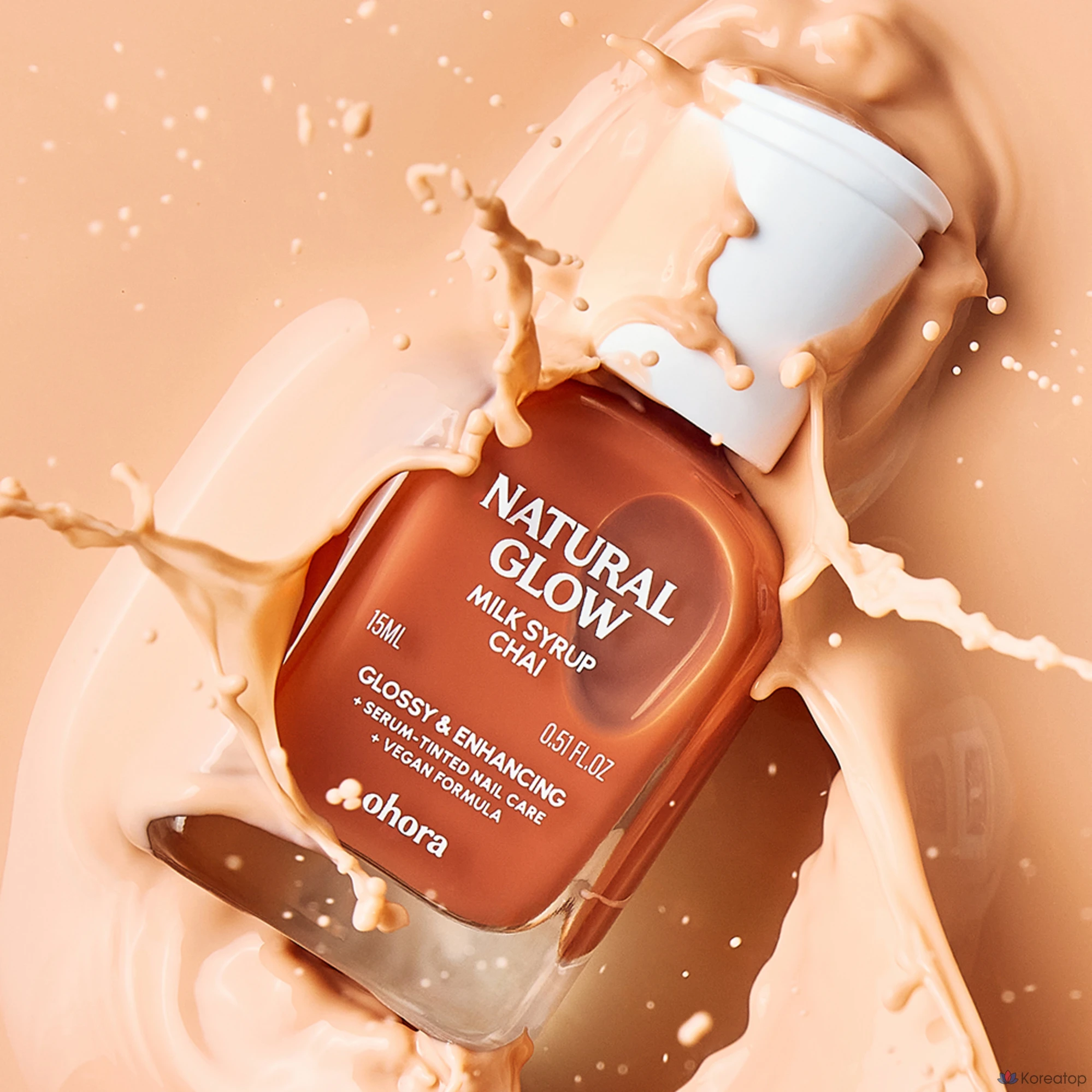 Укрепляющее средство для ногтей Ohora Natural Glow Milk Syrup Nail Strengthener, 15 мл, 1 шт.