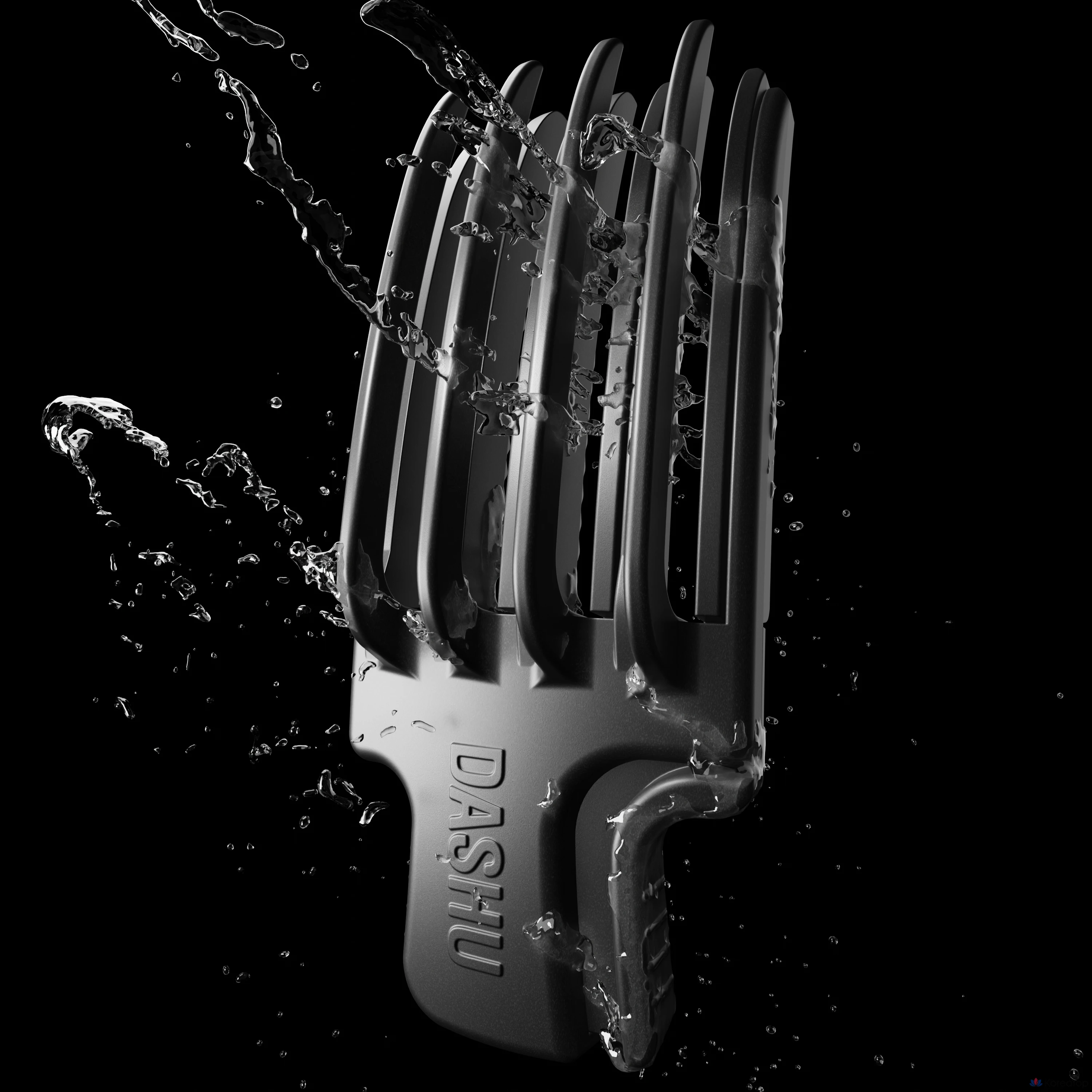 Заколка для волос DASHU Daily Volume Pick, черная, 1 шт.