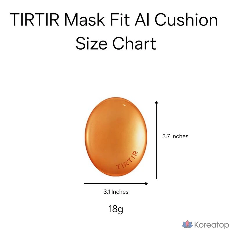 Тональный крем-кушон TIRTIR Mask Fit AI Filter Cushion Foundation, 18 г, Оттенок 1, 27N Camel, фото 3