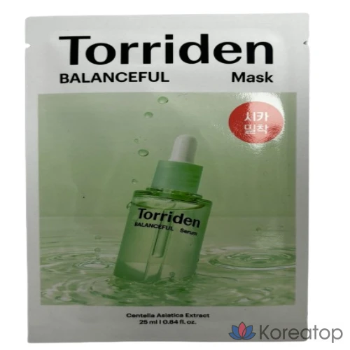 Маска для лица Torriden Balanceful Cica, набор из 6 штук, 2 упаковки.