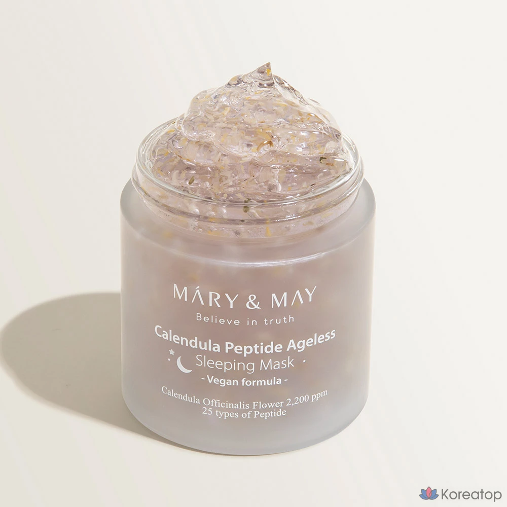 Маска для лица Mary&May Calendula Peptide Ageless Sleeping Mask, 110 г, 5 шт., фото 3