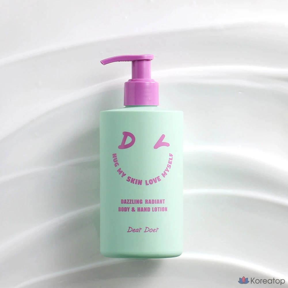 Увлажняющий крем для тела Dear Doer Dazzling Fragrant Vegan Body Lotion, нелипкий, со свежим ароматом, 1 шт., 300 мл