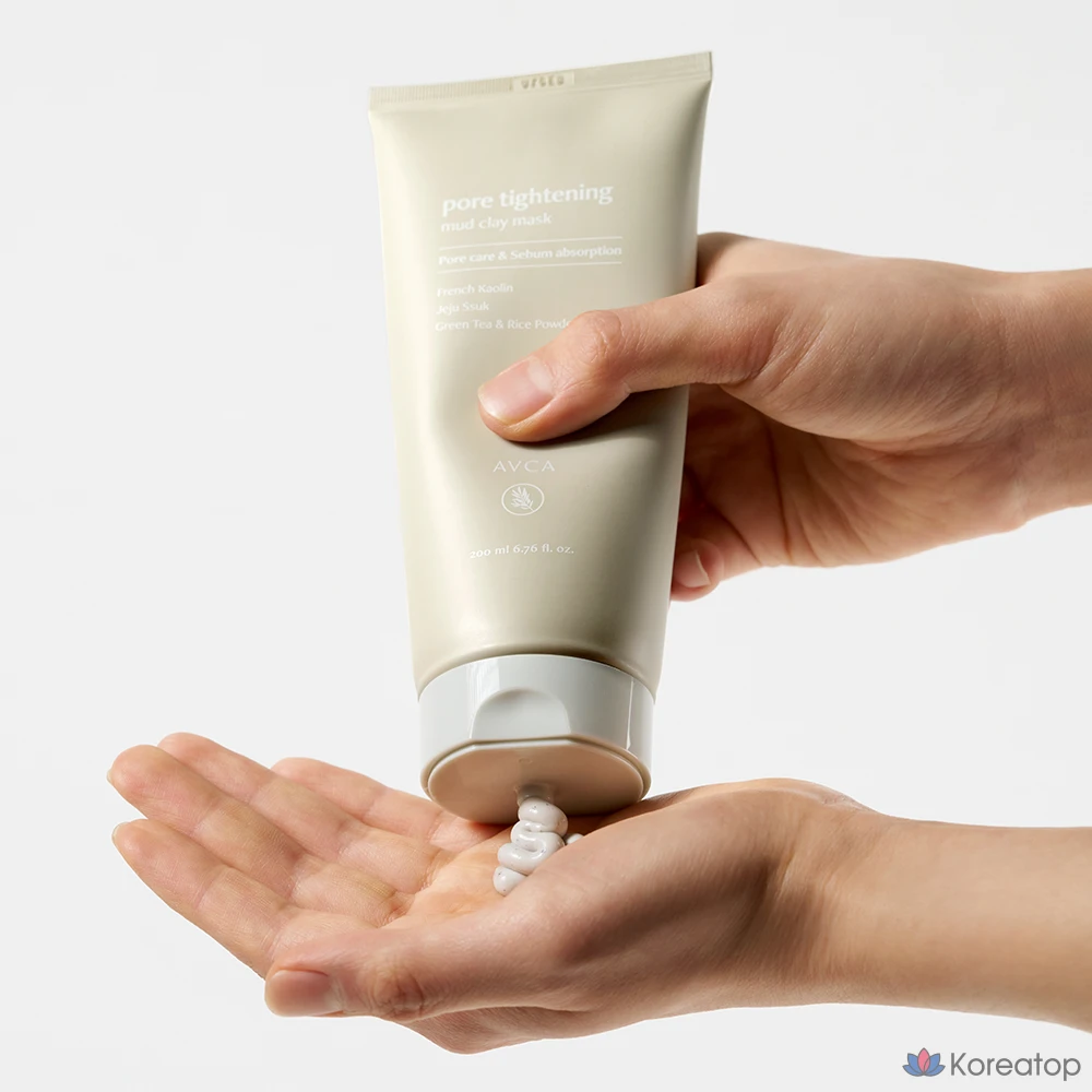 Маска для сужения пор AVCA Pore Tightening Mud Clay Pore Mask, 5 штук, 1 упаковка, фото 3