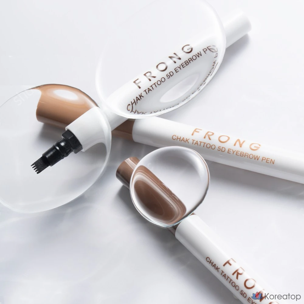 Ручка для татуажа бровей Merythod Prong Tattoo 5D, 1 шт., цвет 03. Латте-коричневый.