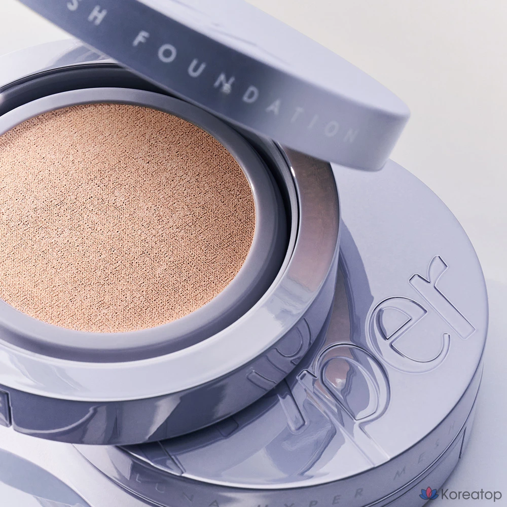 Набор для макияжа Luna Hyper Mesh Foundation + Hyper Liquid Highlighter Set, оттенок 0.7 Ivory, 13 г + 8 г, 1 шт., фото 3