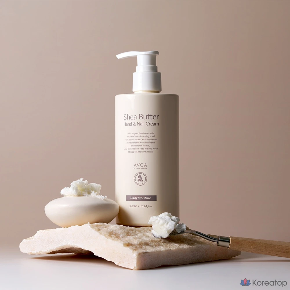 Увлажняющий крем для рук и ногтей AVCA с маслом ши, 1 шт., 300 мл