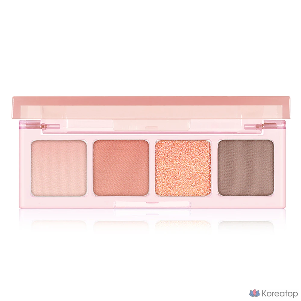 Палетка теней для век Code glokolor Mood Touch Mini Eye Palette, оттенок 02 Blooming Coral, 1 шт.