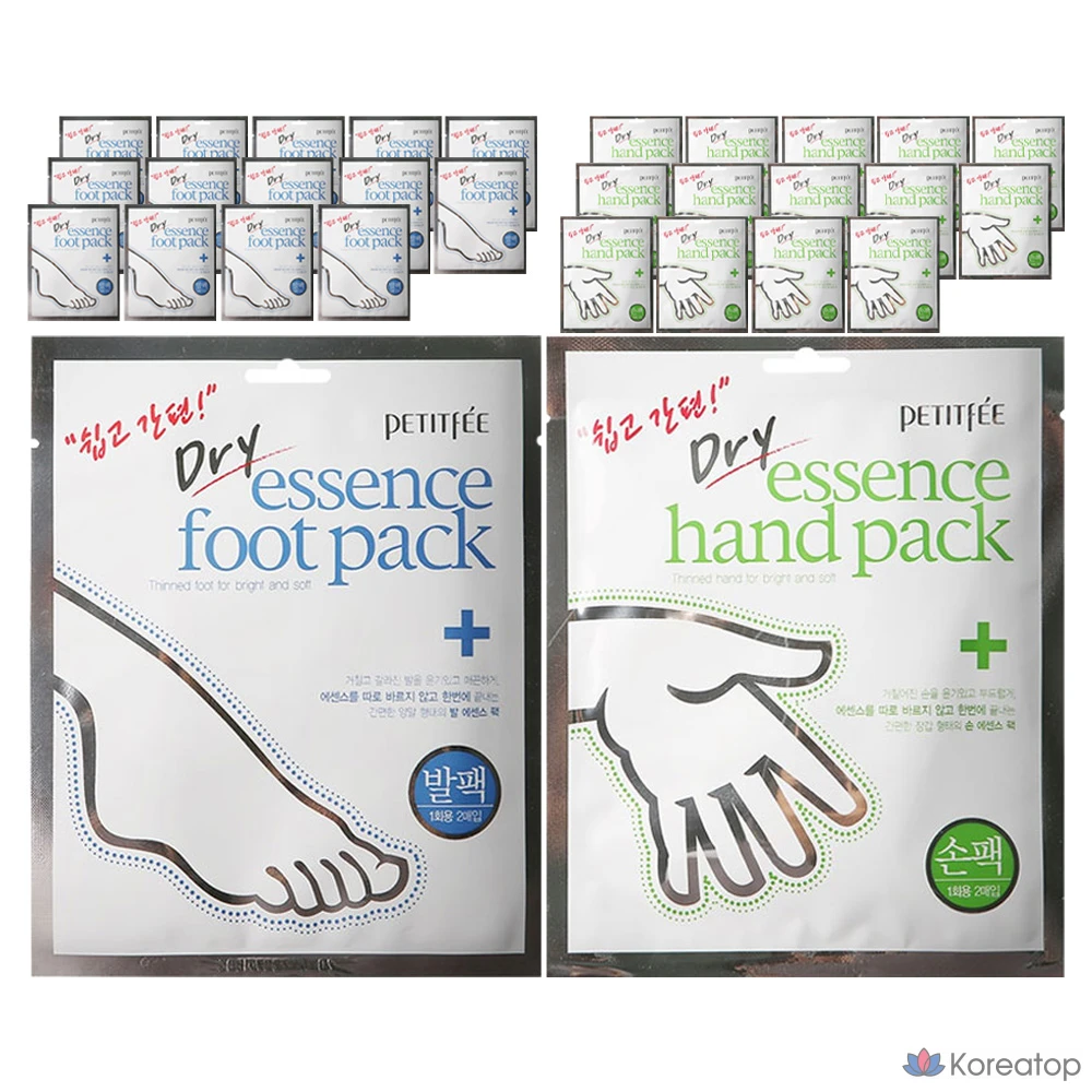 Набор для рук Petitfee Dry Essence (5 шт.) + набор для ног (5 шт.), 3 комплекта.