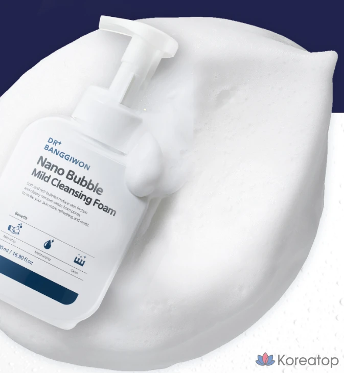 Очищающая пенка Dr. Banggiwon Nano Bubble Mild Cleansing Foam, 500 мл, 1 шт.