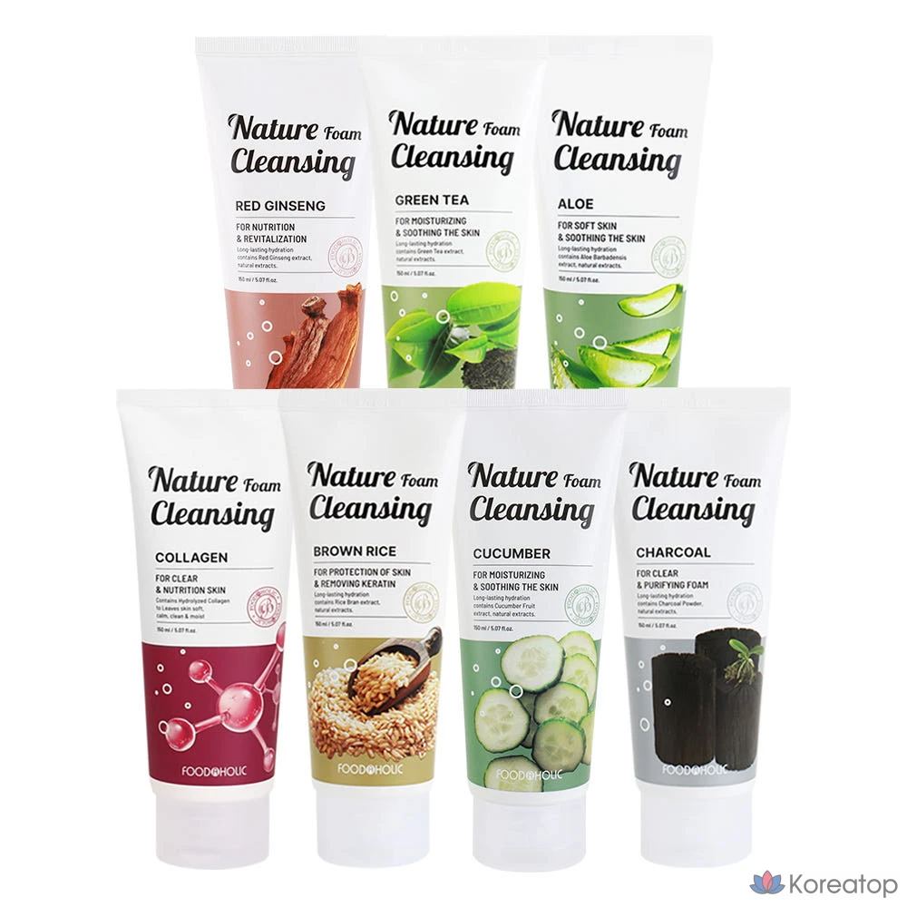 Пенка для умывания FoodaHolic Nature Foam Cleansing Aloe, 150 мл, 1 шт.