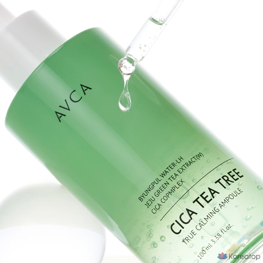 Успокаивающая ампула AVCA True Calming Cica Tea Tree, 100 мл, 1 шт.