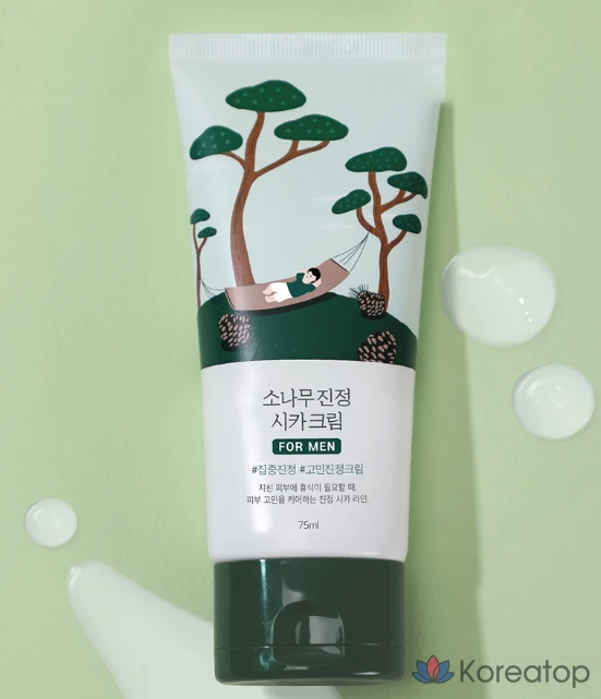 Успокаивающий крем Round Lab For Men Pine Tree Cica Cream, 75 мл, 1 шт.