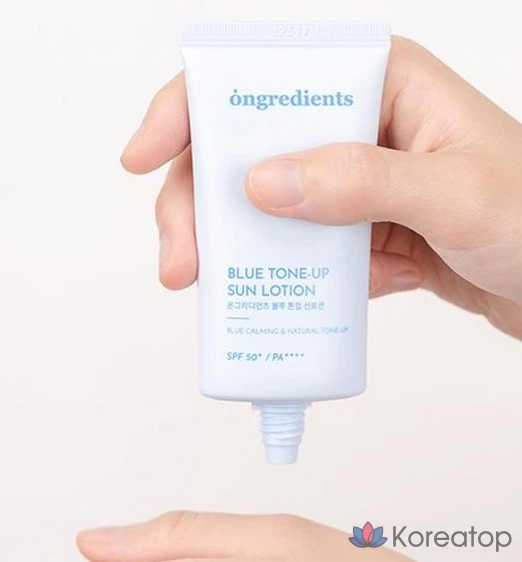 Солнцезащитный лосьон Ongredients Blue Tone-Up SPF 50+ PA++++, 50 мл, 1 шт.