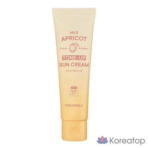 Солнцезащитный крем Tony Moly Mild Apricot Tone-Up Sunscreen SPF50+ PA++++, 50 мл, 1 шт.