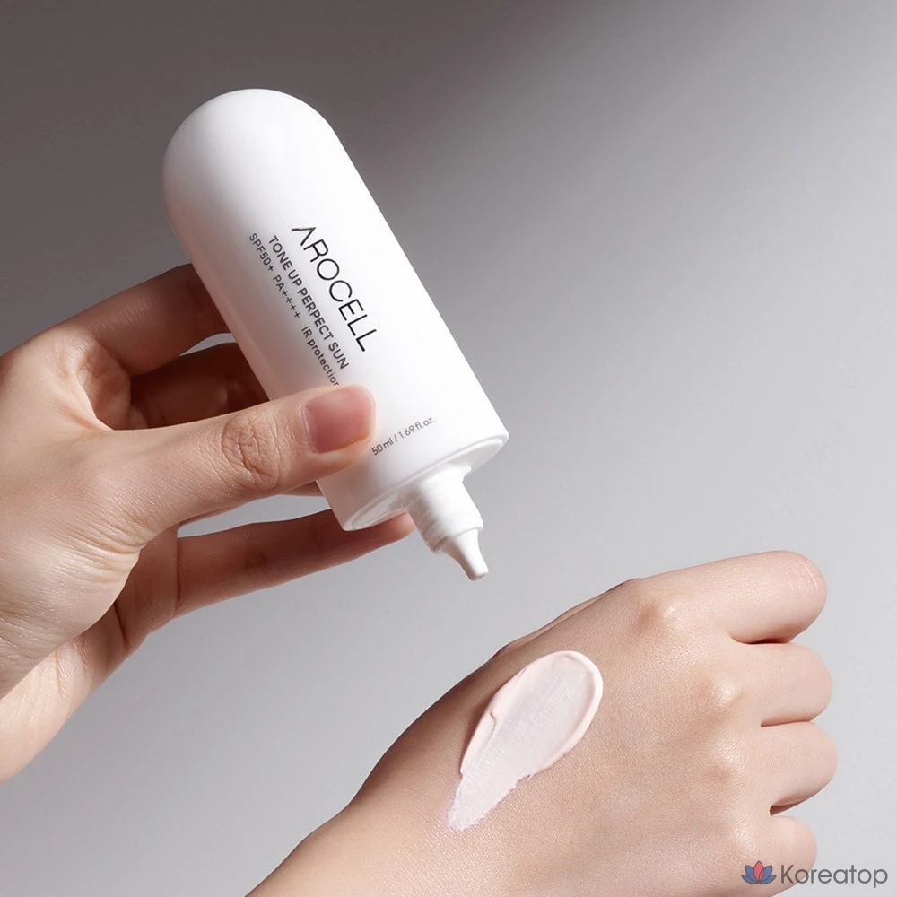 Солнцезащитный крем Arocell Tone-Up Perfect Sun (SPF50+ PA++++), 50 мл, 1 шт.