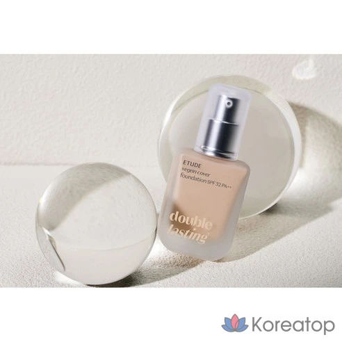 Тональная основа Etude Double Lasting Vegan Cover Foundation 19N1 Light Beige