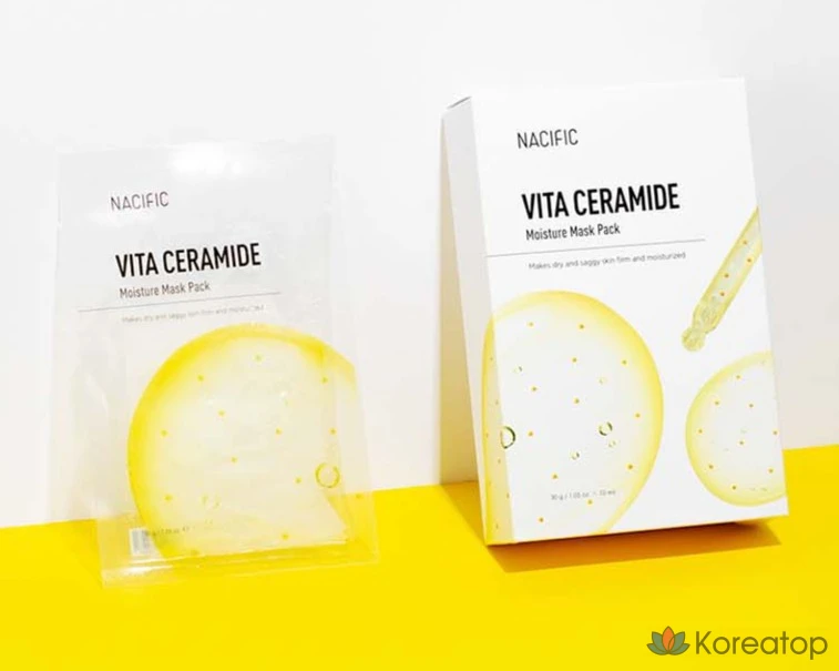 Набор увлажняющих масок Nesific Vita с керамидами, 1 упаковка, 5 упаковок., фото 3