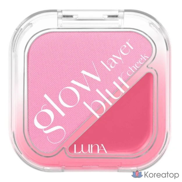 Румяна Luna Glow Layer Blur Cheek 8,5 г, 14 цветов, 11 оттенков Pink Blip Pop, 1 шт.