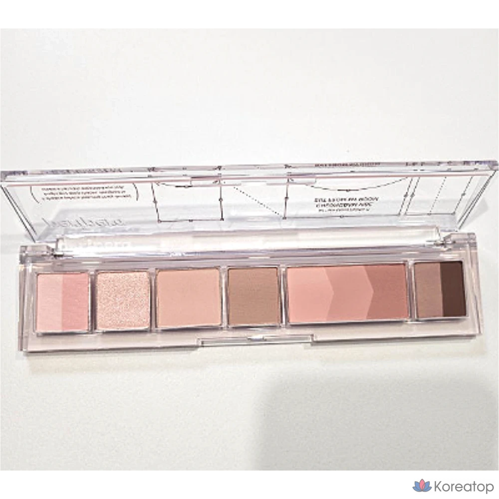 Палетка теней Peripera All Take Mood Palette Slit Makeup Shading Color, #09_Yare Yare Unstoppable Peach, 1 шт.