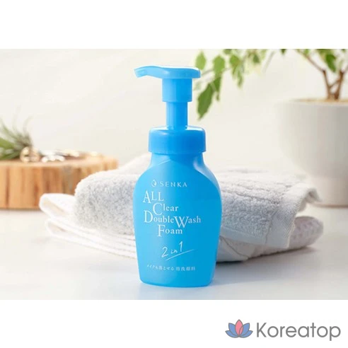 Пенка для умывания и снятия макияжа Shiseido Senka All Clear Double Wash Foam, 150 мл