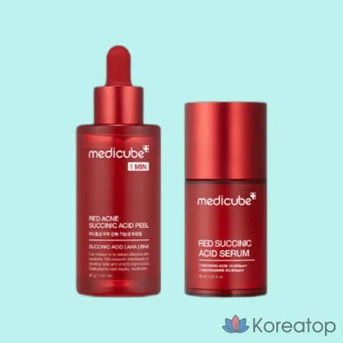 Medicube Red Serum Set (Сыворотка-пилинг + трассирующая сыворотка)