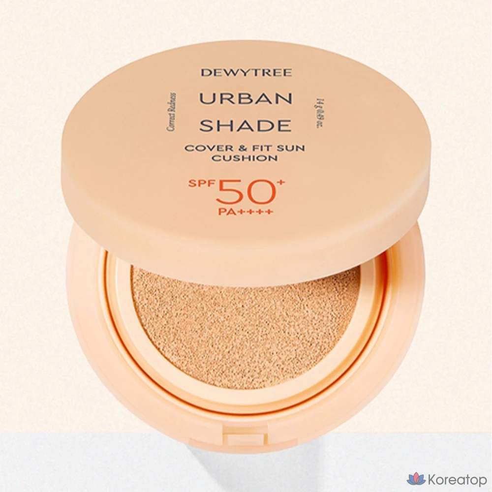 Солнцезащитный крем Dewytree Urban Shade Cover &amp; Fit Sun Cushion SPF50+ PA++++, 14 г, 1 шт.