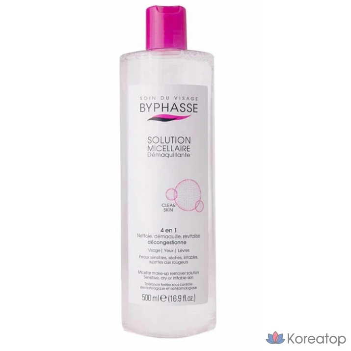 Мицеллярная очищающая вода Byphasse, 1 шт., 500 мл