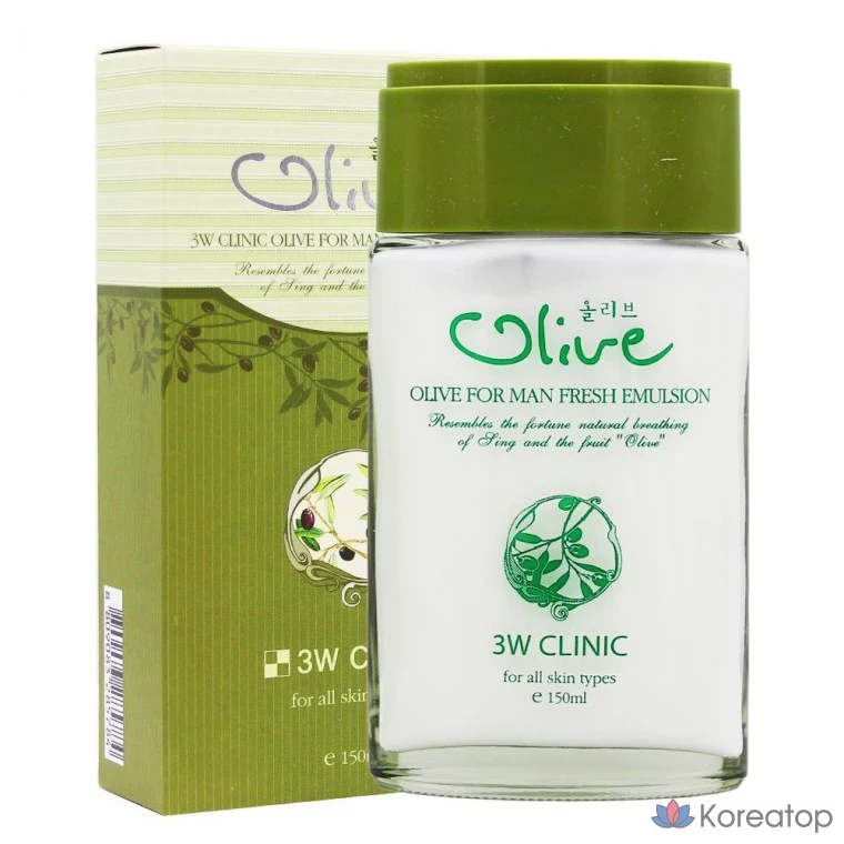Лосьон для мужчин 3W Clinic Olive, 150 мл, 1 шт.