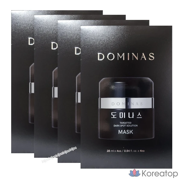 Набор осветляющих масок для лица Tiji Dominas, 6 сезон, 4 коробки (28 мл x 16 листов), 4 штуки.