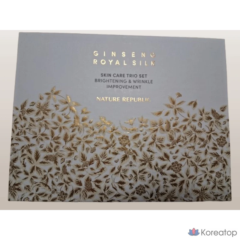 Набор из 3 средств по уходу за кожей Nature Republic Ginseng Royal Silk, 1 комплект.