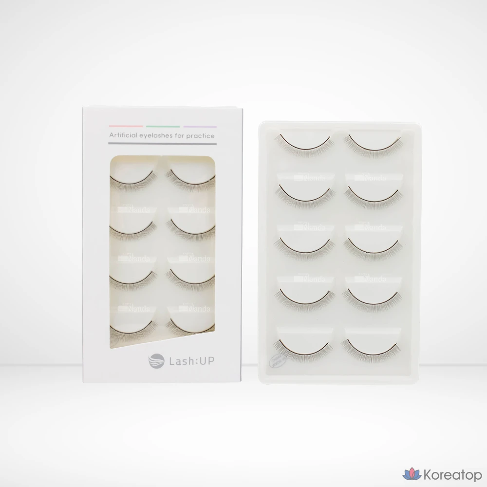 5 пар ресниц 6 мм для тренировки навыков наращивания ресниц, 1 упаковка материалов для обучения наращиванию ресниц.