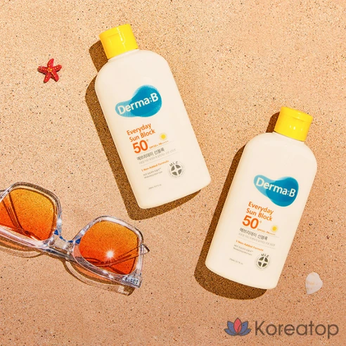 Солнцезащитный лосьон для лица и тела Derma:B Sun Block SPF 50+, 200 мл