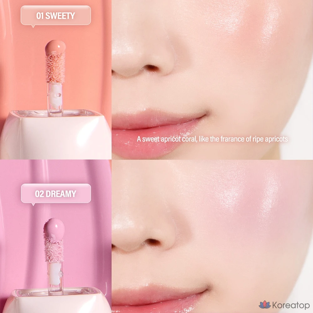 Румяна BLESSED MOON Veil Melting Color Blush, 3,8 г, 1 шт., оттенок 02 Dreamy