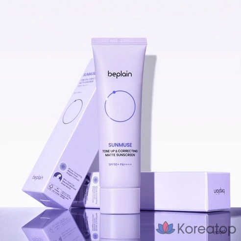 Солнцезащитный крем Beplain Sunmuse Tone-Up &amp; Correcting Matte SPF50+ PA++++
