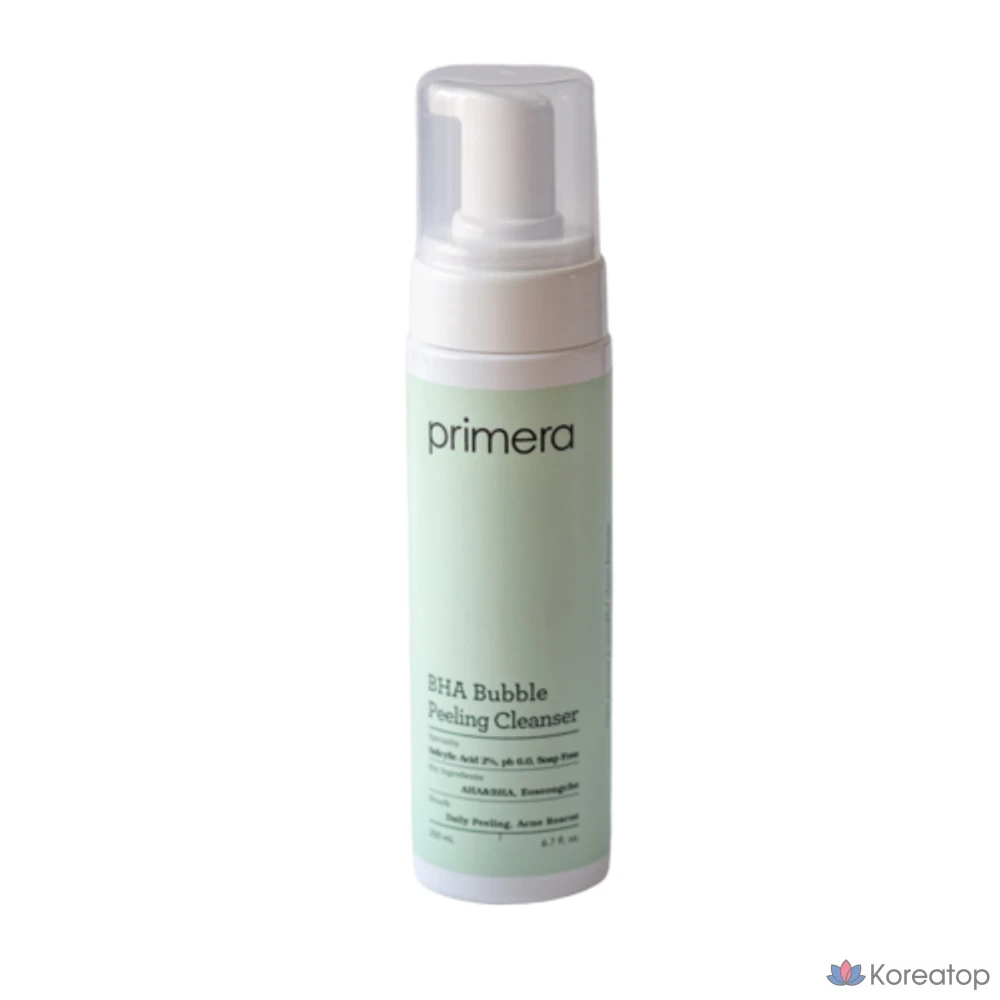 Очищающая пенка-пилинг Primera BHA Bubble Peeling Cleanser, пенка для умывания с BHA, 1 упаковка, 2 упаковки, 200 мл