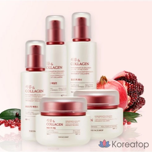 Гранат и коллагеновая эссенция для придания объема и эластичности коже The Face Shop