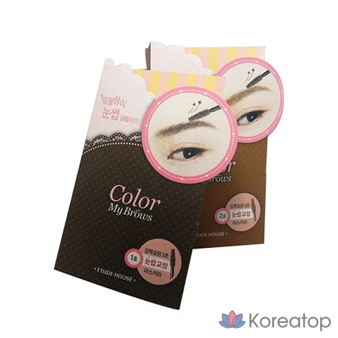 Тушь для бровей Etude House Pure False Brow Cara № 1 Насыщенный коричневый