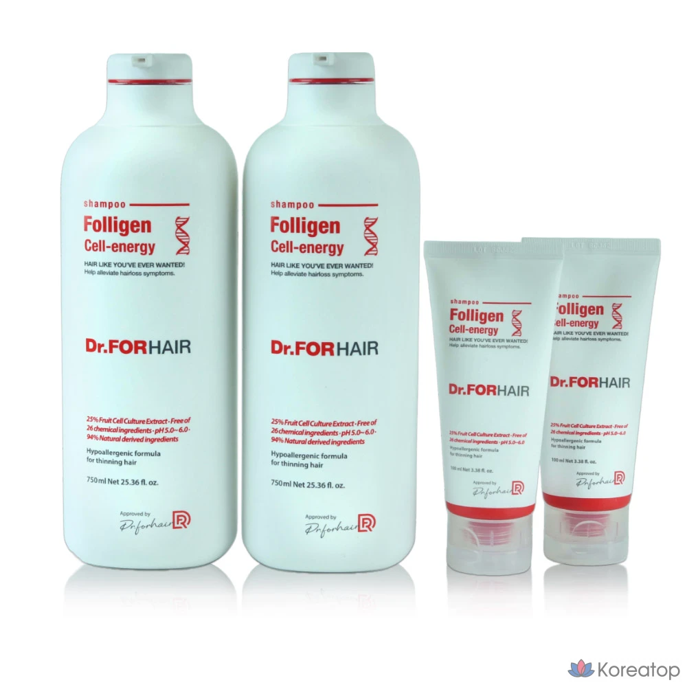 Шампунь Dr. Forhair Foligen Cell Energy, 750 мл, 2 шт.