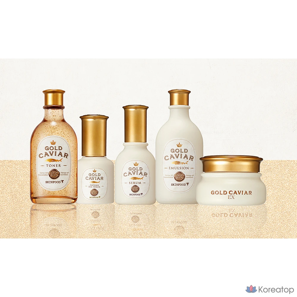 Сыворотка для лица Skinfood Gold Caviar EX Lifting Eye Serum, 32 мл, 1 шт.