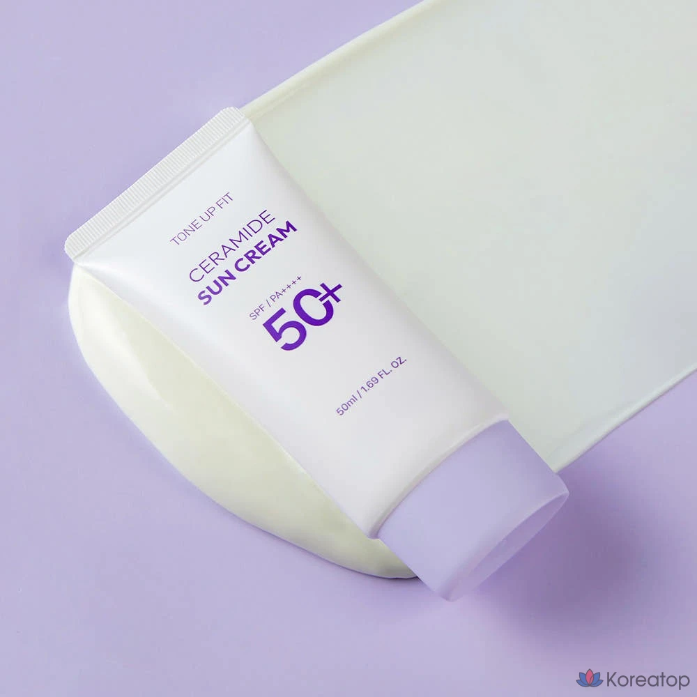 Солнцезащитный крем Charmzone Tone Up Fit Ceramide Sunscreen SPF 50+ PA++++, 50 мл, 1 шт.