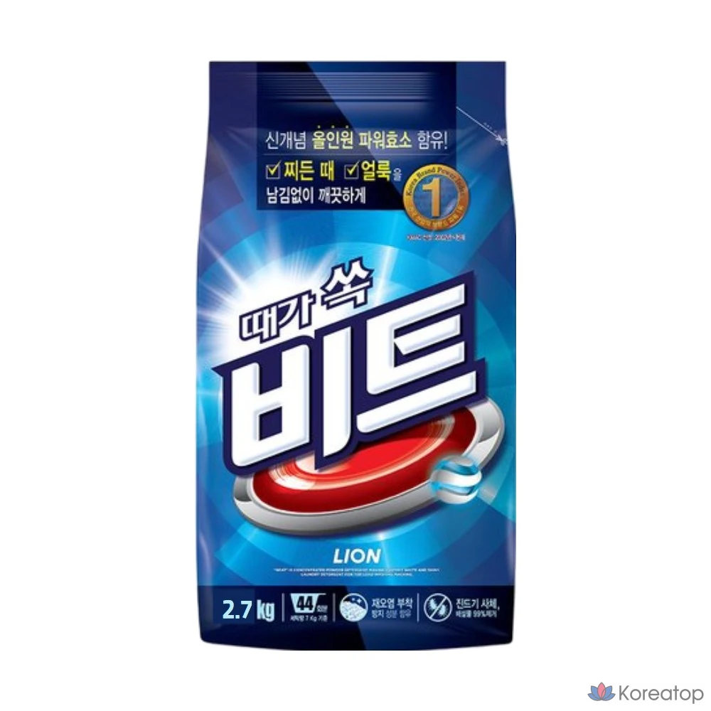 Стиральный порошок Lion Beat Powder Detergent Refill, 2.7 кг, 1 шт.