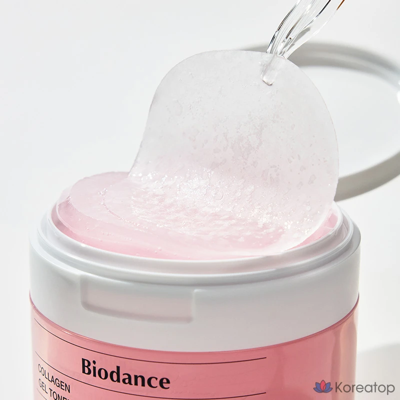 Гелевые тонизирующие подушечки с коллагеном Biodense, 1 шт., 60 листов