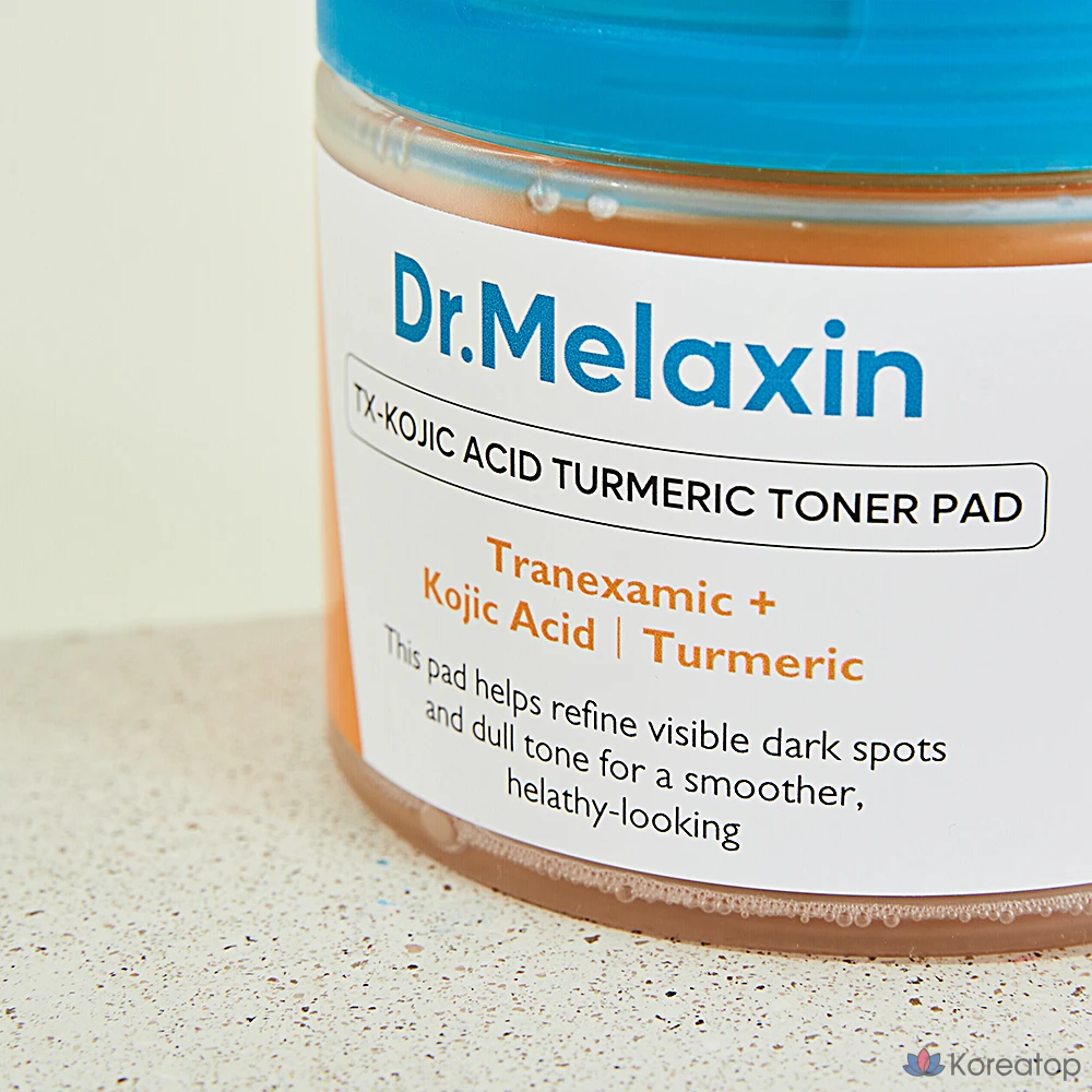 Пэды-тонер Dr. Melaxin TX Kojic Acid Turmeric Toner Pad, 190 мл, 70 шт., фото 3