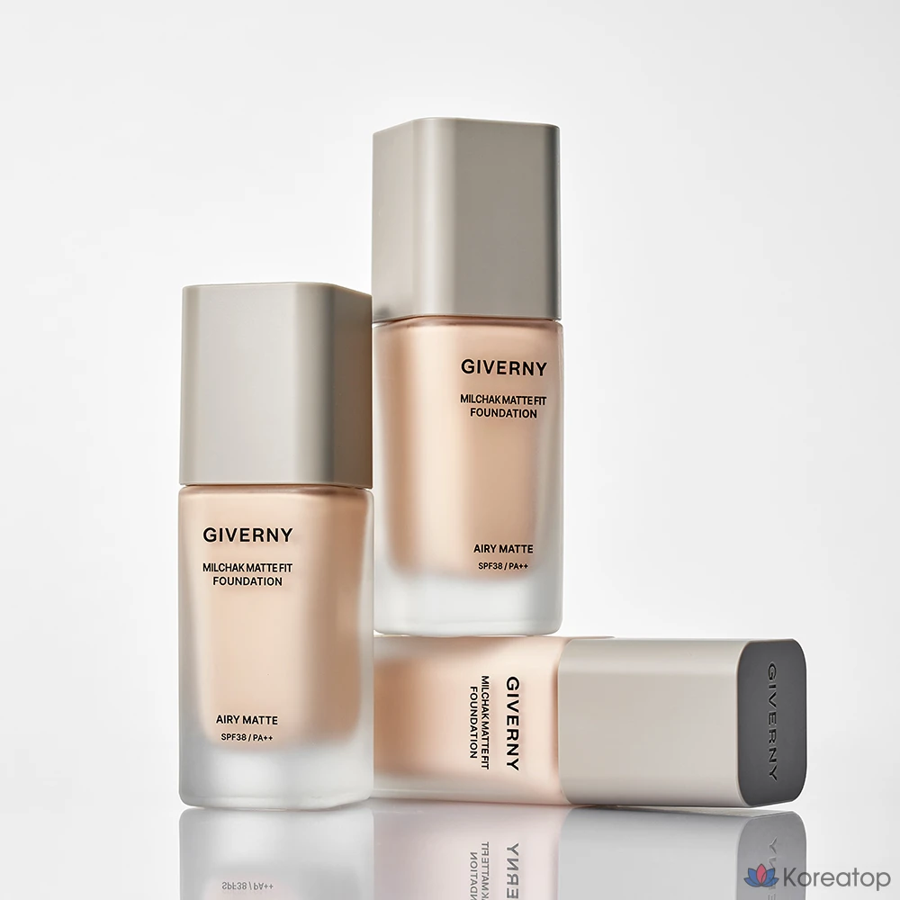 Тональный крем Giverny Milchak Matt Fit Foundation, оттенок 17 Porcelain, 30 мл, 1 шт., фото 3