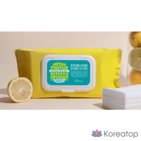 Очищающие салфетки Ariul Stress Relieving Purefull Cleansing Tissue, 80 листов