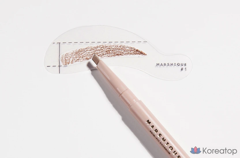Набор для прорисовки бровей Marshique Eyebrow Pro, рамка для бровей, 10 разных цветов, 1 шт.