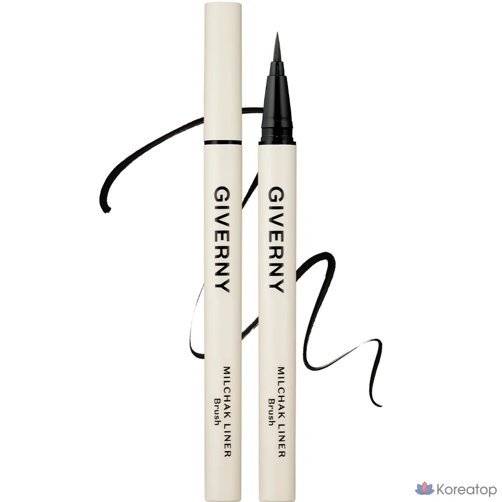 Подводка для глаз Giverny Close-Fitting Brush Liner, 0,6 г, 01 черная, 1 шт.