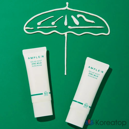AMPLE:N Solar Shot Zinc Mild Sunscreen SPF50 PA++++, 40 мл, 1 шт.
