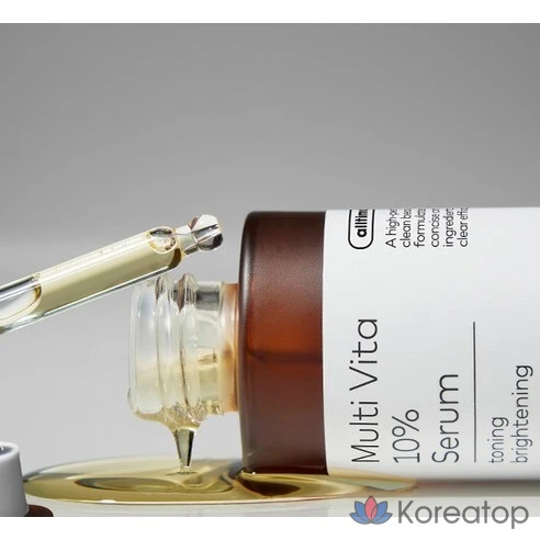 Тонизирующая и осветляющая сыворотка The Face Shop Ultimate Multi Vita 10%